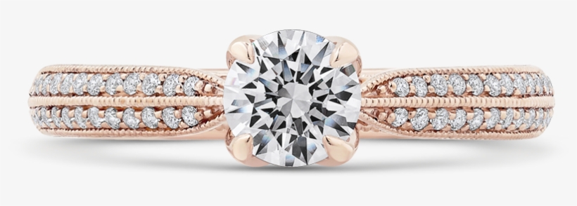 Expressions 14k White Gold Diamond Engagement Ring, transparent png