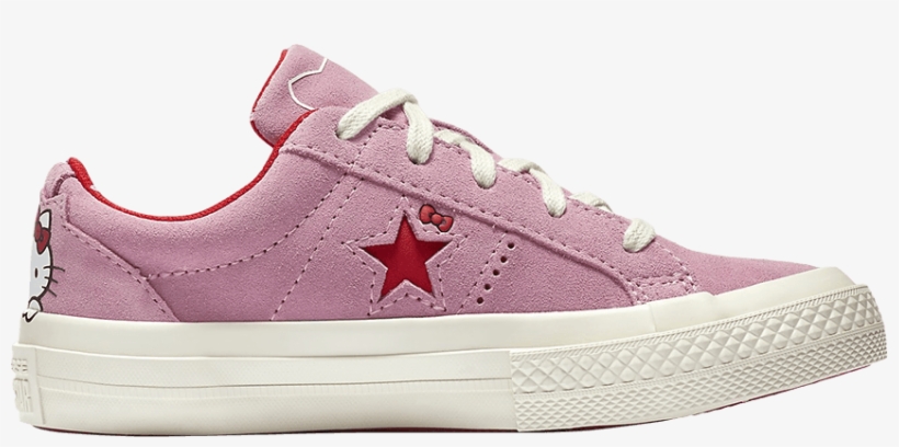 Hello Kitty X One Star Suede Low Top Gs 'prism Pink' - Skate Shoe, transparent png