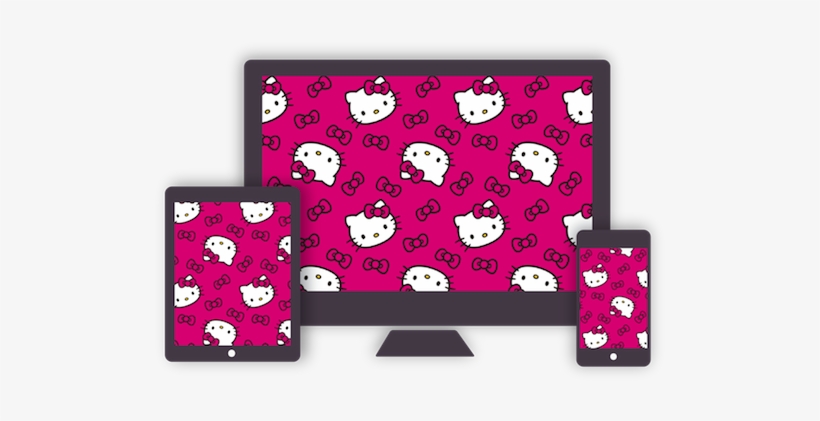To Begin The Download, Click One Of The Devices Below - Hello Kitty Plaid Diamond Cotton Fabric, transparent png