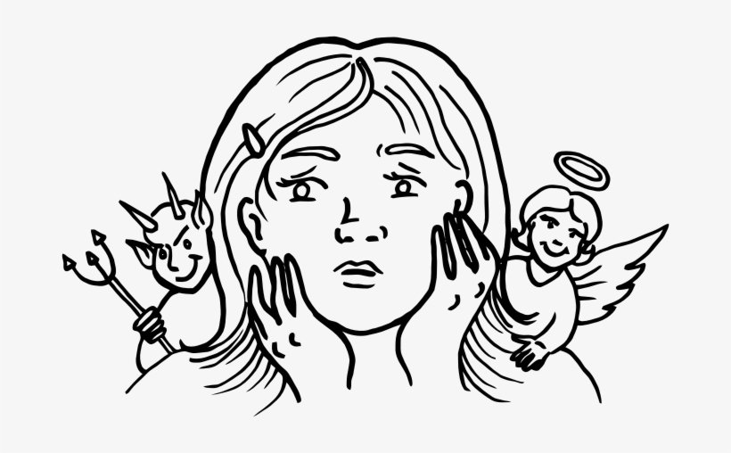 Medium Image - Guardian Angel And Devil, transparent png