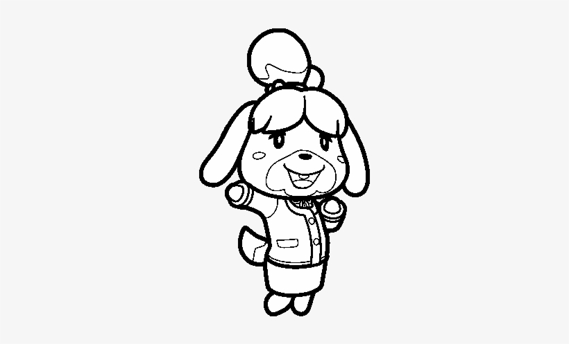 Dibujo De Animal Crossing Isabelle Animal Crossing Coloring Pages 