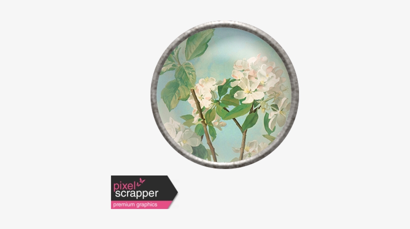 Apple Blossom Brad - Apple Blossoms Earrings, Glass Dome Dangle Earrings,, transparent png