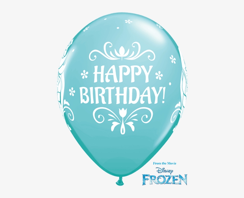 10 X 11" Disney Frozen "happy Birthday" Assorted Qualatex - 10 Png Happy Birthday Balloon, transparent png
