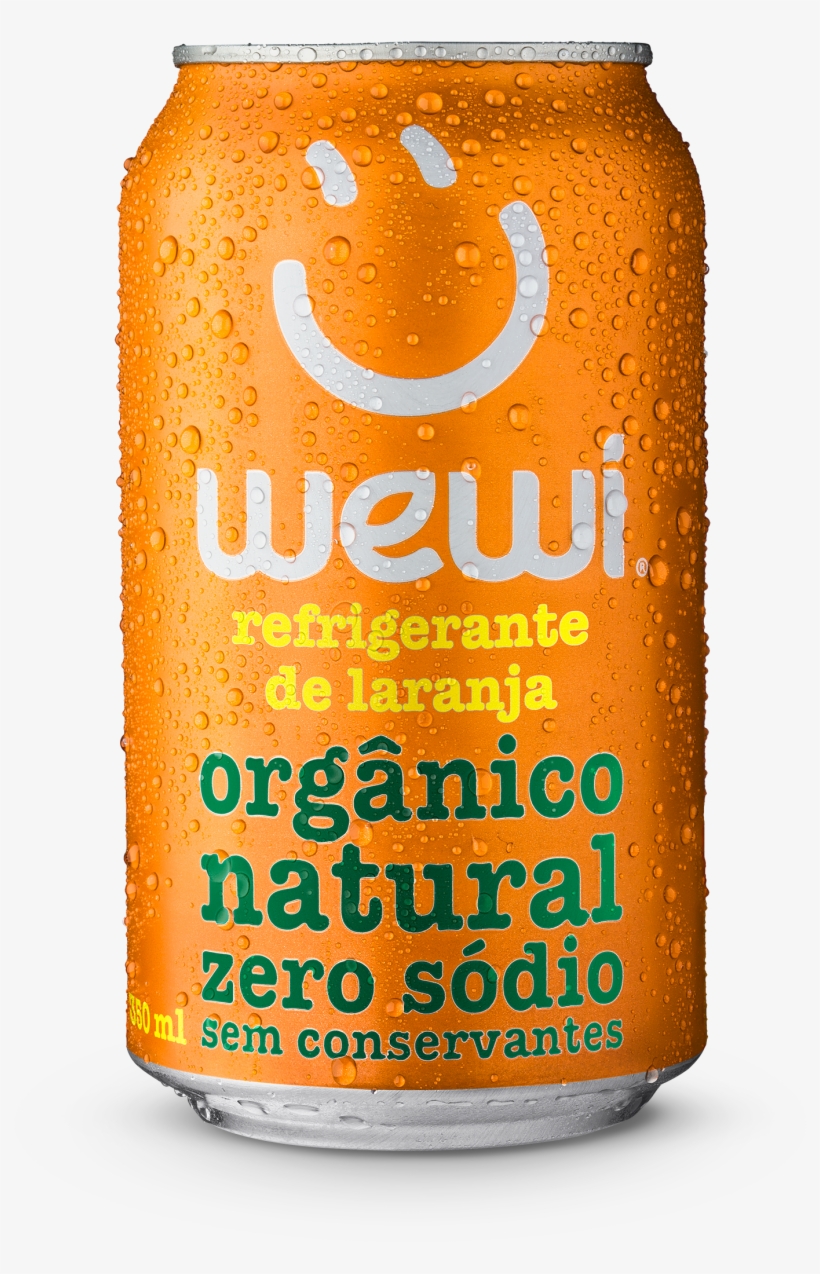 Refrigerante Orgânico Laranja 350ml Wewi - Refrigerante Wewi, transparent png