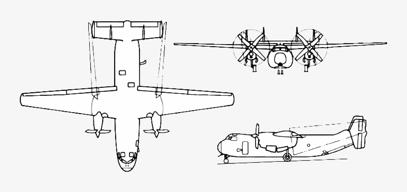 C 2a Greyhound 3 View - C 2 Greyhound, transparent png