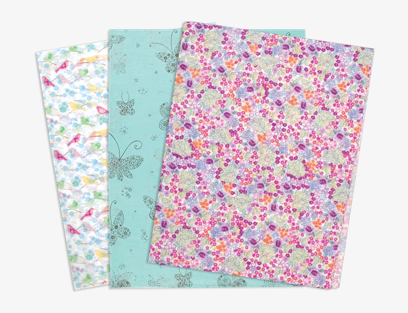 20" X 30" Liberty Bloom Tissue Paper, White, transparent png