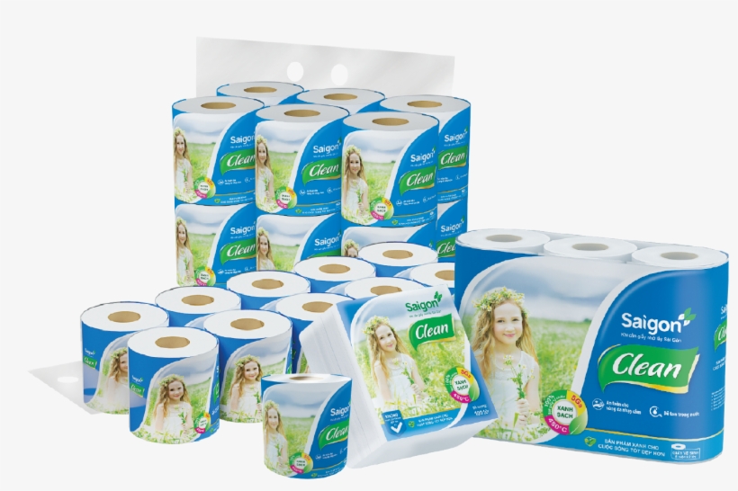 Product Lines Of Saigon Tissue - Giay Ve Sinh Sai Gon Clean, transparent png