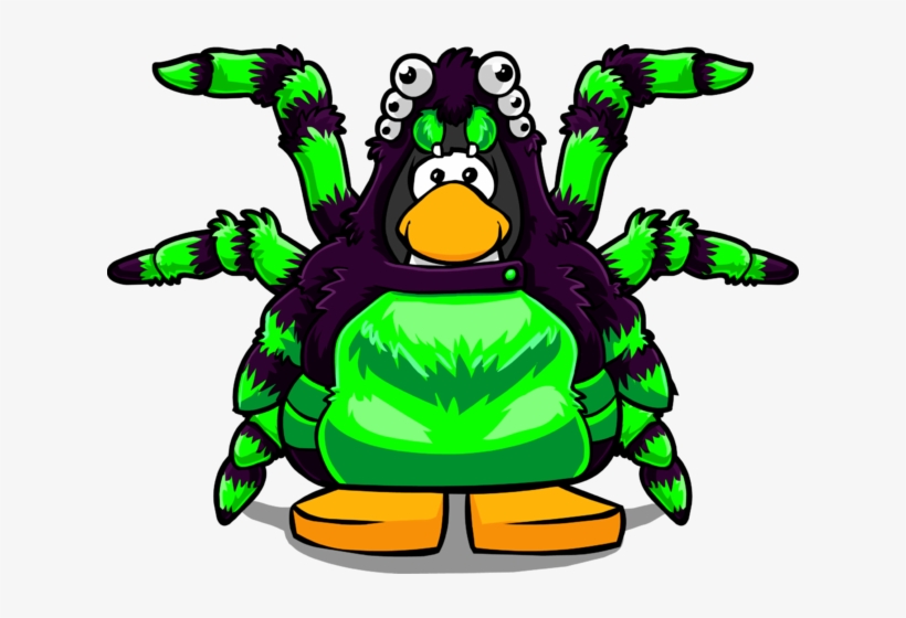 Green Spider Costume Pc - Club Penguin Unreleased Items, transparent png