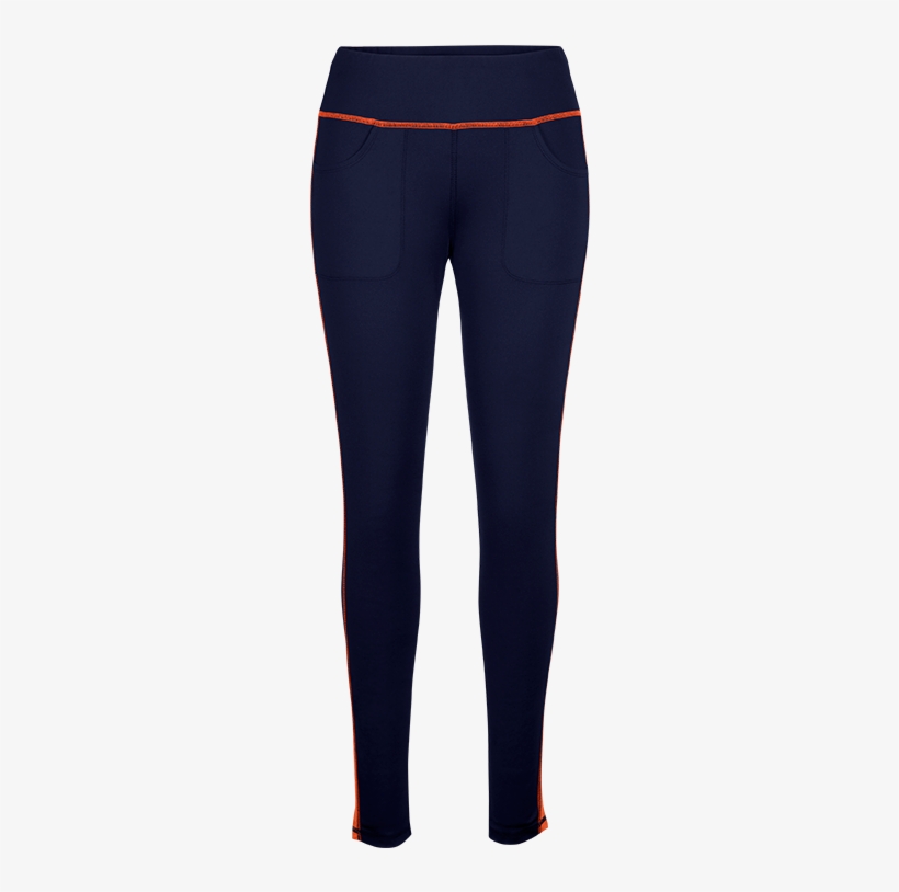 Evie Navy Blue And Orange Legging - Oblecenie Na Bezky, transparent png