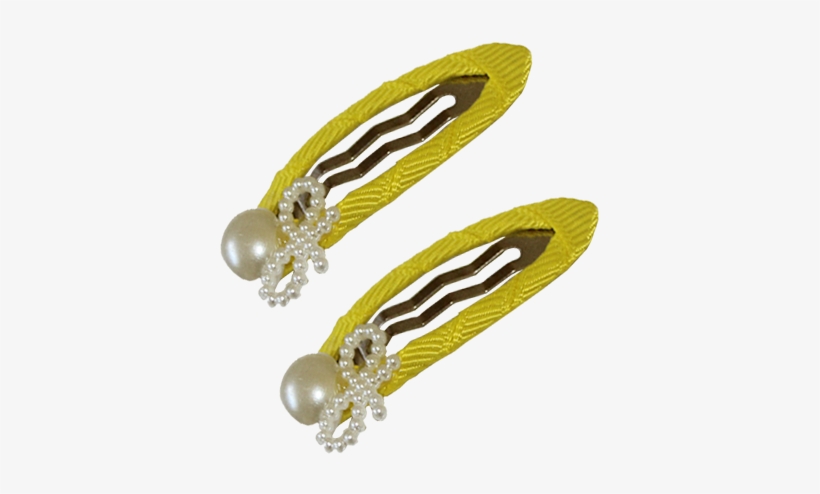 Beautifully Crafted Hair Clips Yellow - Hair, transparent png
