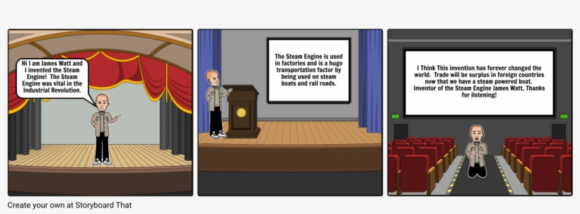 James Watt, Steam Engine Cartoon - Steam Engine, transparent png