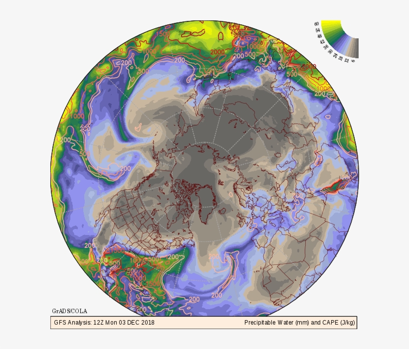 Gfs Forecast Of Convective Available Potential Energy - Earth, transparent png