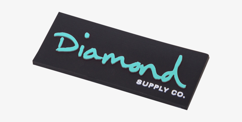 Diamond Og Script Magnet Blk/diamond Blue - Diamond Supply Co, transparent png