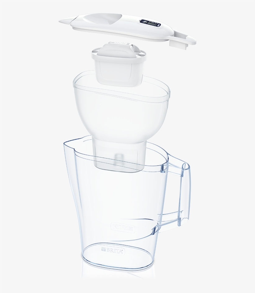 Brita Fill&enjoy Aluna Cool White - - Brita Aluna Water Filter Jug And Cartridge, transparent png