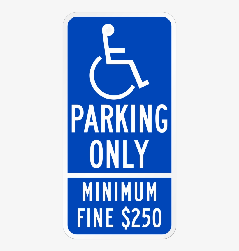 California Handicap Parking Sign K 4352, transparent png