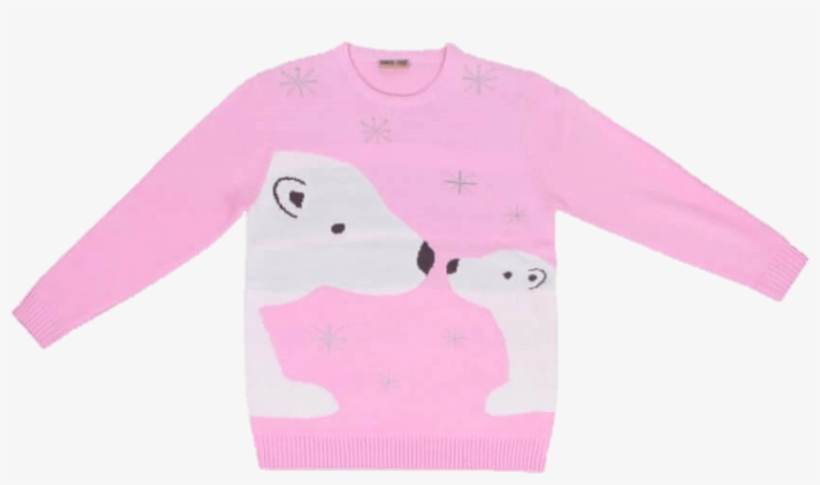 Jersey Navideño Mujer Osa Con Bebé Rosa Para Navidad - Christmas Day, transparent png