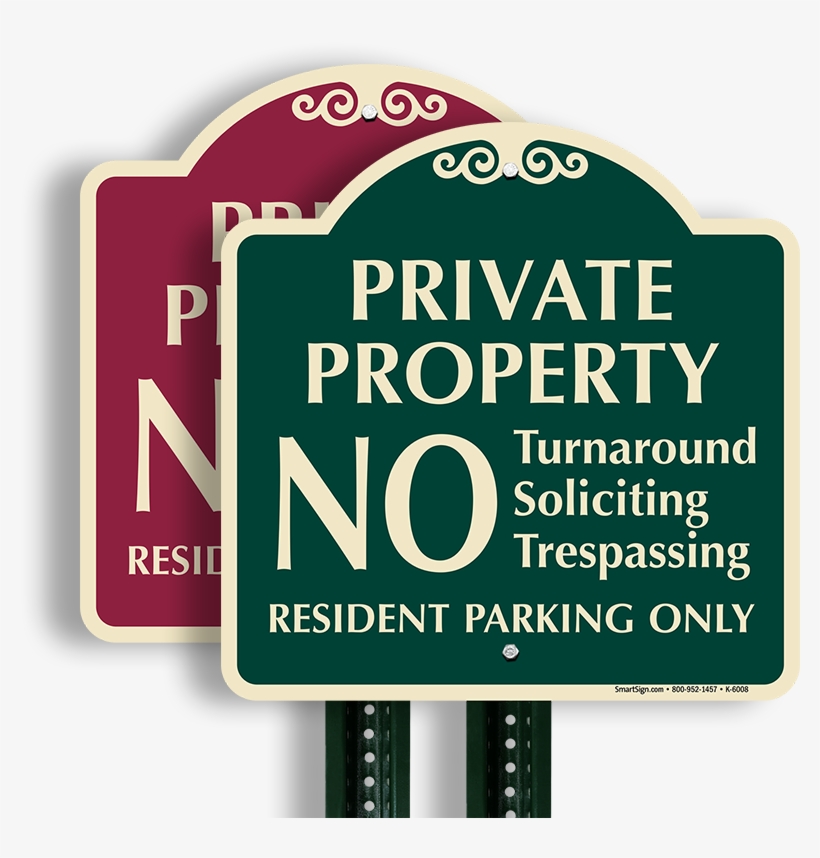 Private Property Resident Parking Only Sign - No Trespassing No Fishing Signs, transparent png