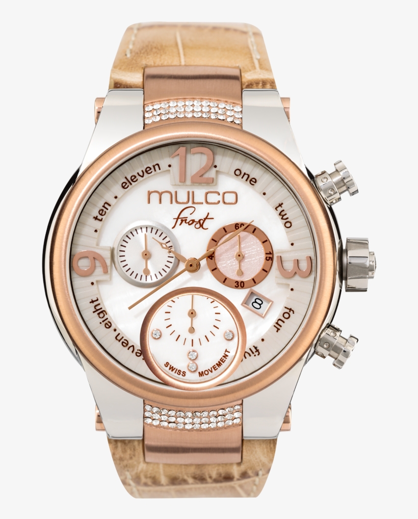 Frelojes Mulco Mujer Modelo Frost De Piel Referencia - Mulco Frost Mw5-2601-113 Beige Leather Band Women Watch, transparent png