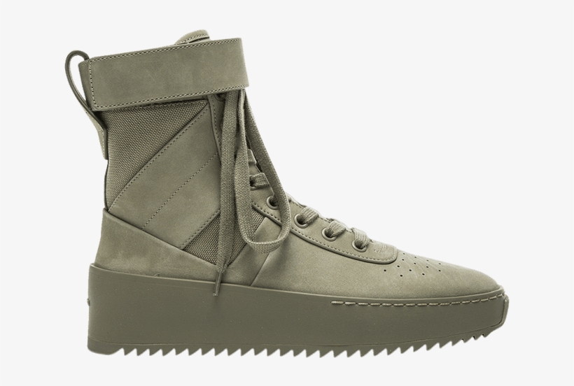 Fear Of God Military Sneaker 'army Green' - Fear Of God Nubuck Leather Military Sneakers In Army, transparent png