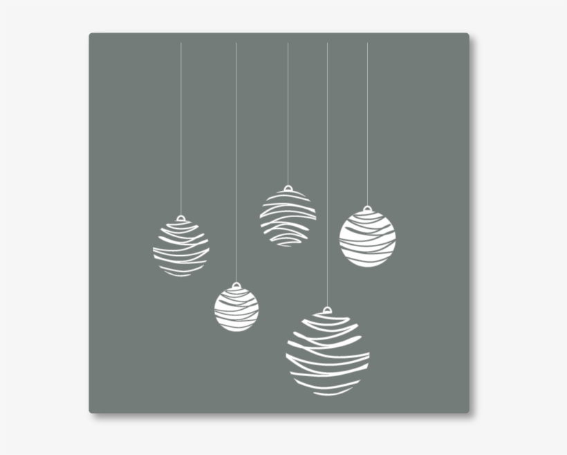 Png Baubles - White Christmas Baubles Png, transparent png