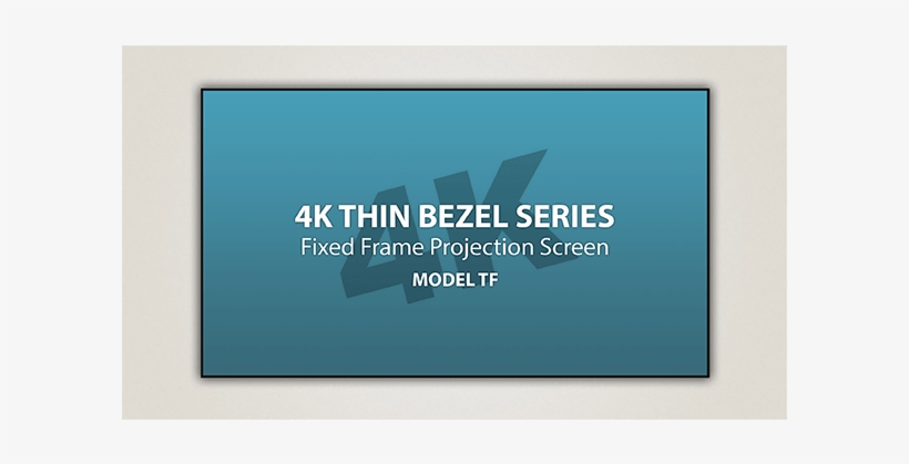 Severtson 4k Thin Bezel Series Fixed Frame Projector - Projection Screen, transparent png
