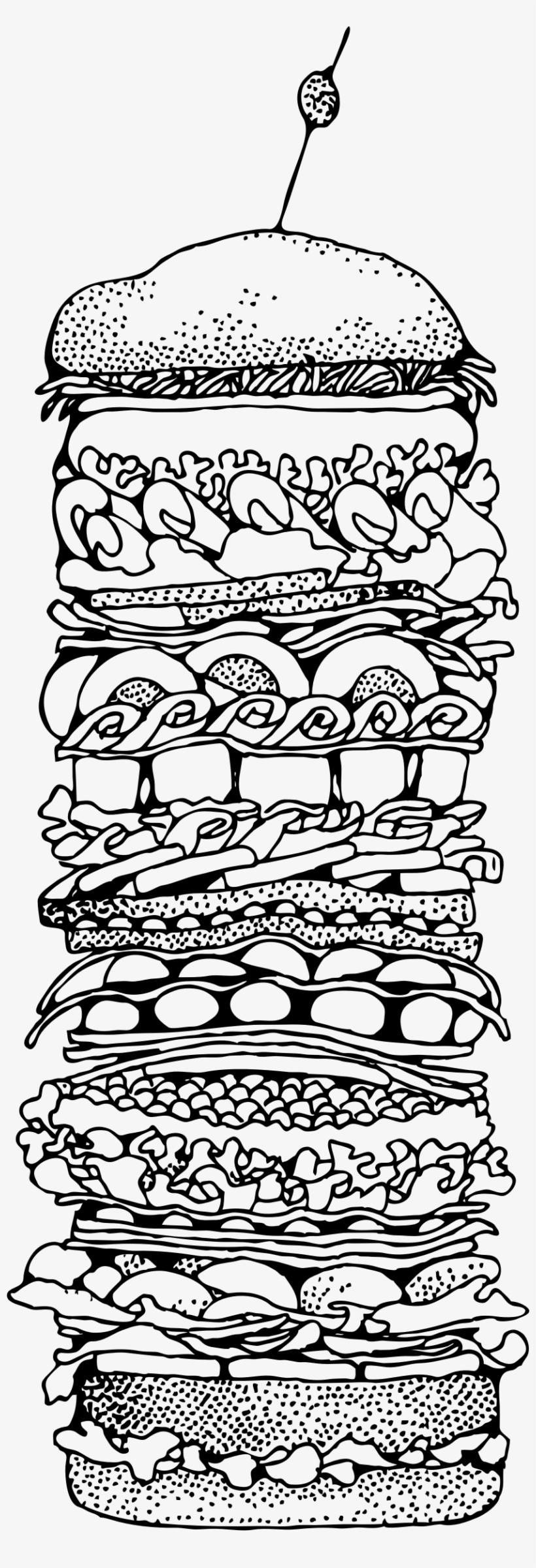 This Free Icons Png Design Of Big Sandwich, transparent png
