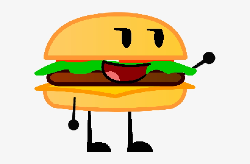 Sandwich Clipart Bfdi - Burger Object, transparent png