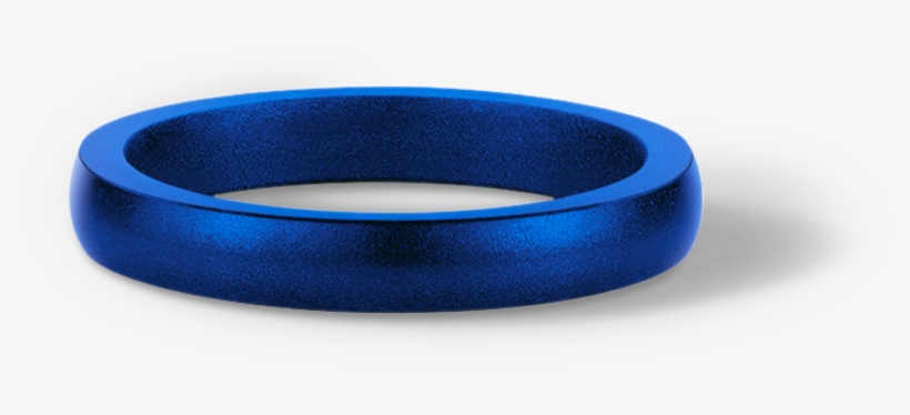 Blue Metallic Silicone Stackable, transparent png