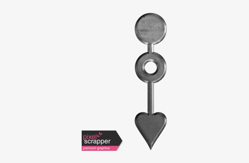 Spinner Arrow - Metal - Digital Scrapbooking, transparent png