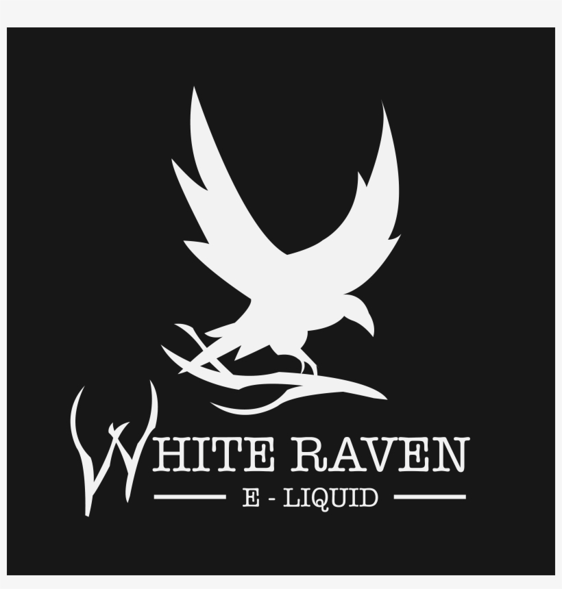 White Raven E-liquid - Man Cave Canvas Print - Small By Retro Designs, transparent png