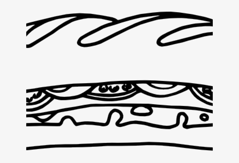 Sandwich Clipart Simple - Subway Sandwich Clip Art, transparent png