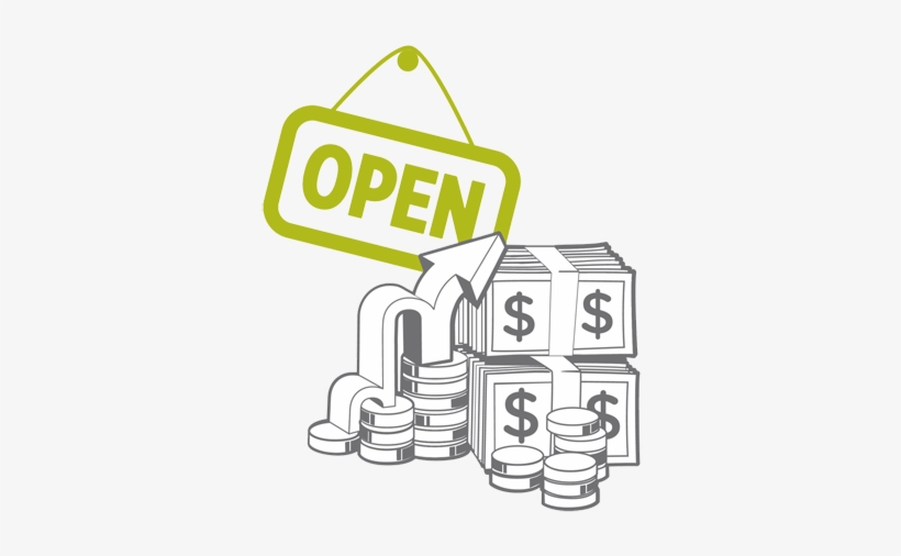 A Drawing Of Different Forms Of Money - Business Services In Drawing, transparent png