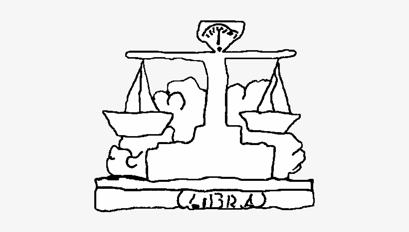 Dibujo De Balanza Para Colorear - Drawing, transparent png