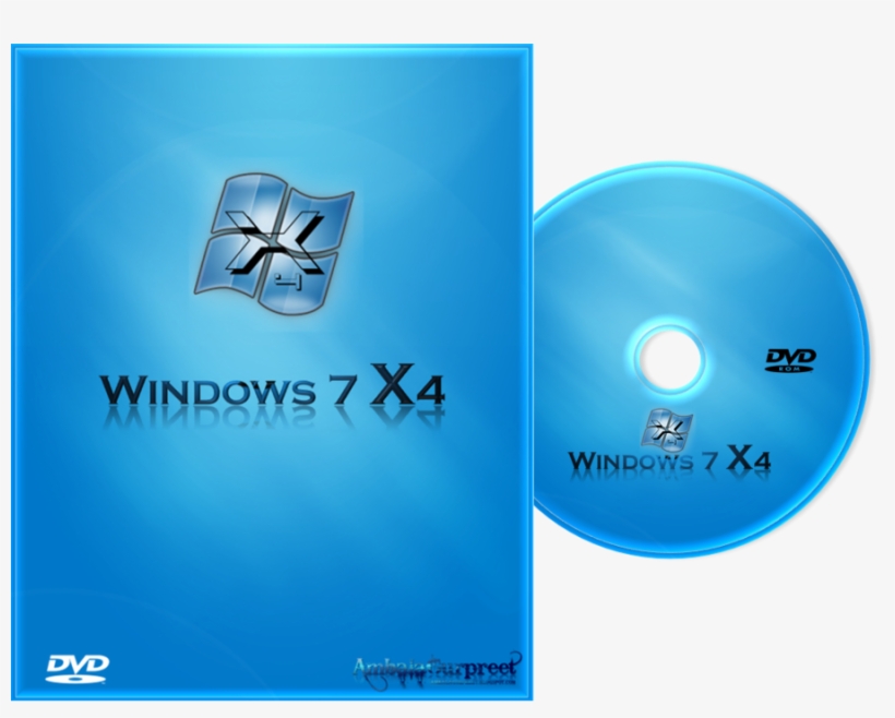More Like Windows 7 X4 Dvd Cover By Ambalagurpreet - Windows 7 New Version, transparent png
