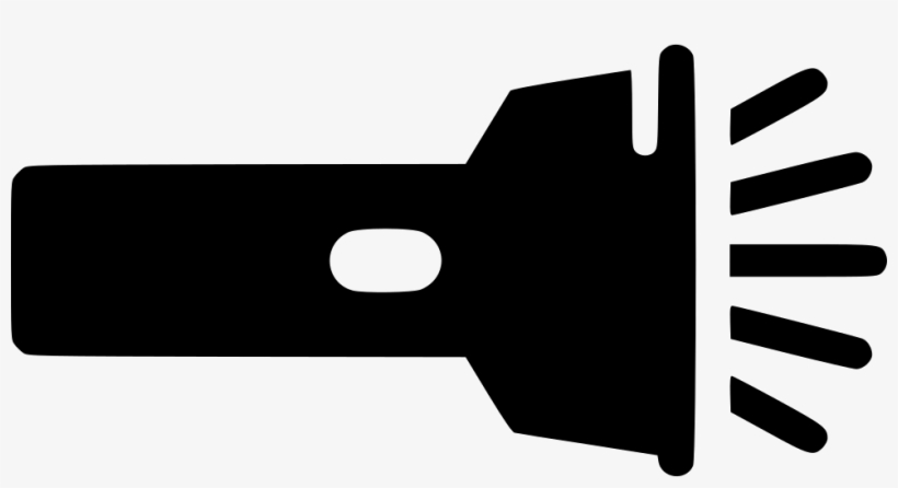 Flashlight With Beam - Icon, transparent png
