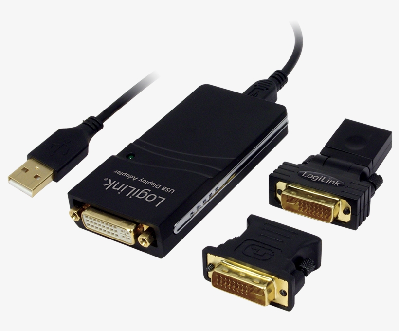Product Image (png) - Logilink Usb 2.0 Multi-display Video Adapter, transparent png