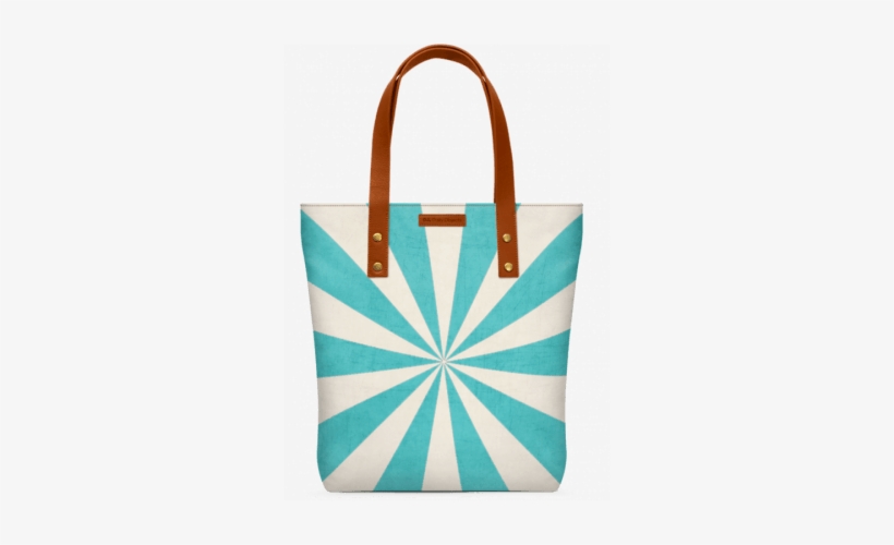Aqua Starburst Classic Tote Bag - Blue Starburst Rug - 2' X 3' By Her Art, transparent png