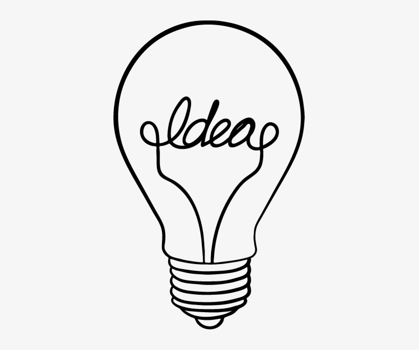 Vinilo Decorativo Bombilla Idea - Bombilla Idea, transparent png