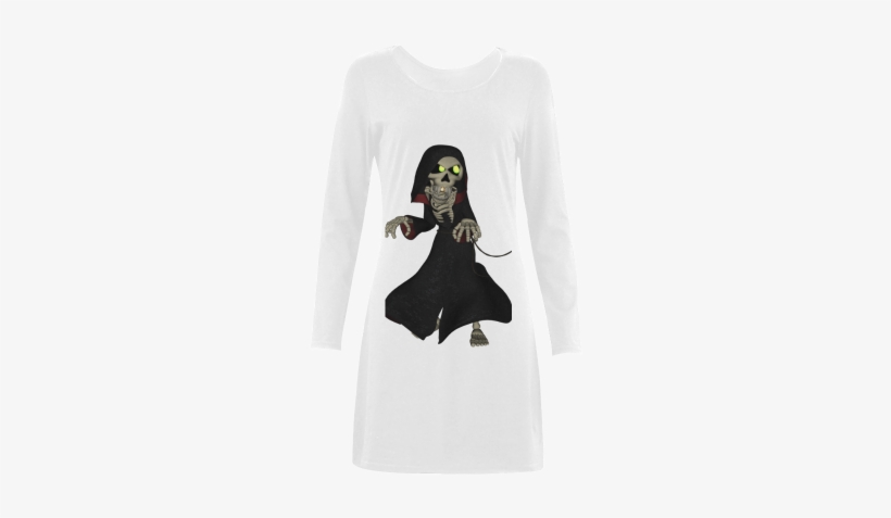 Funny Skeleton Demeter Long Sleeve Nightdress - Funny Skeleton Throw Blanket, transparent png
