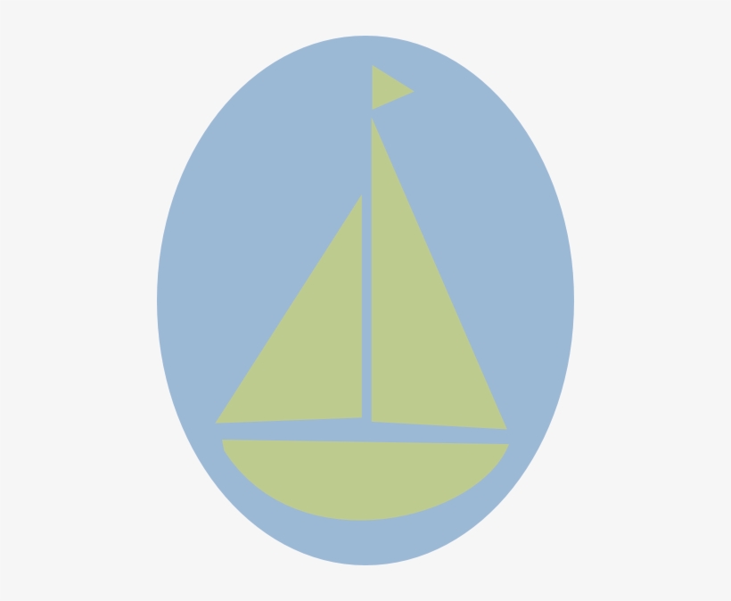 Sail Boat Green 2 - Clip Art, transparent png