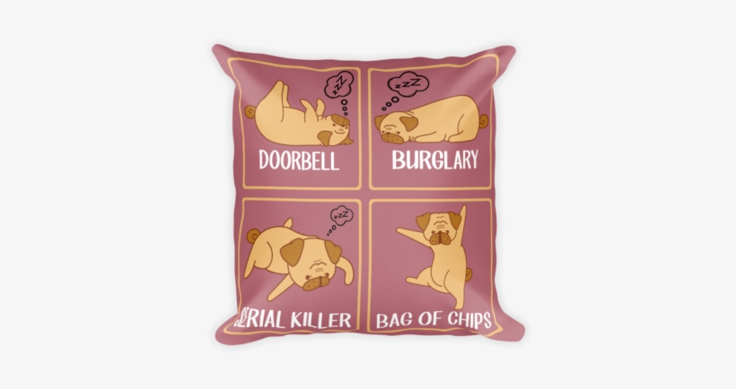 "bag Of Chips" Decorative Square Pillow Case With Stuffing - Throw Pillow, transparent png