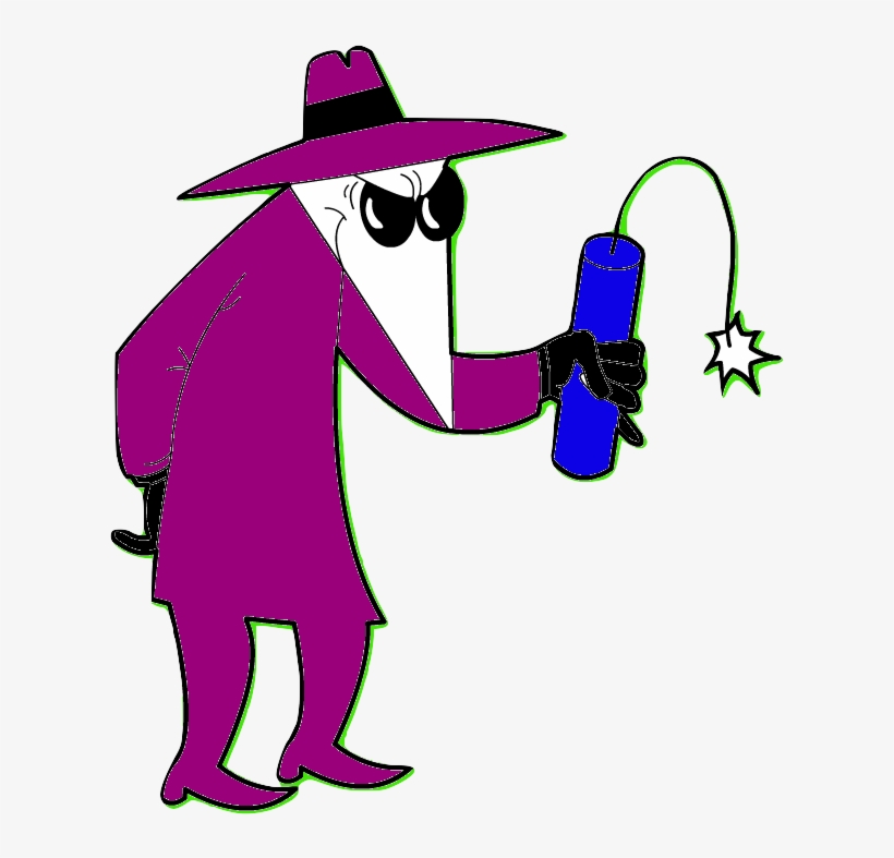 Purple Spy - Cartoon, transparent png