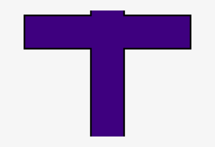 Purple Cross Cliparts - Cross, transparent png
