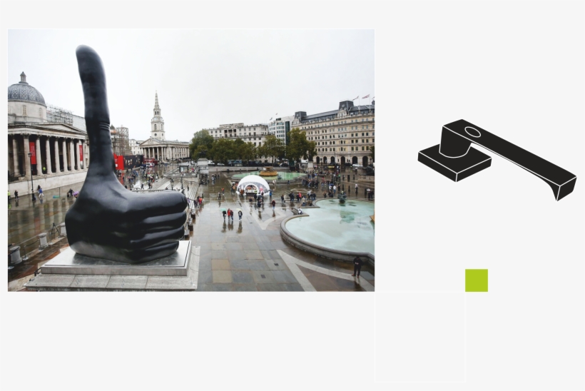 Thums - Heather Phillipson Trafalgar Square, transparent png