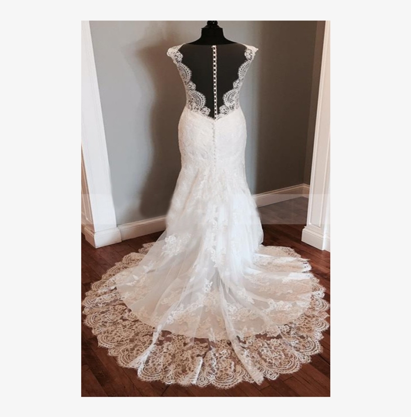 White Lace Wedding Dresses, Wedding Dresses Cheap, - Wedding Dress, transparent png