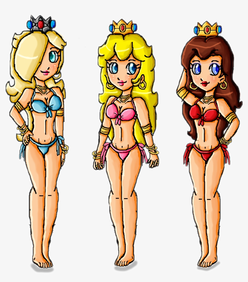 Bikini Jewelry Girls By Ninpeachlover-d8kizxb - Princess Rosalina In A Bikini, transparent png