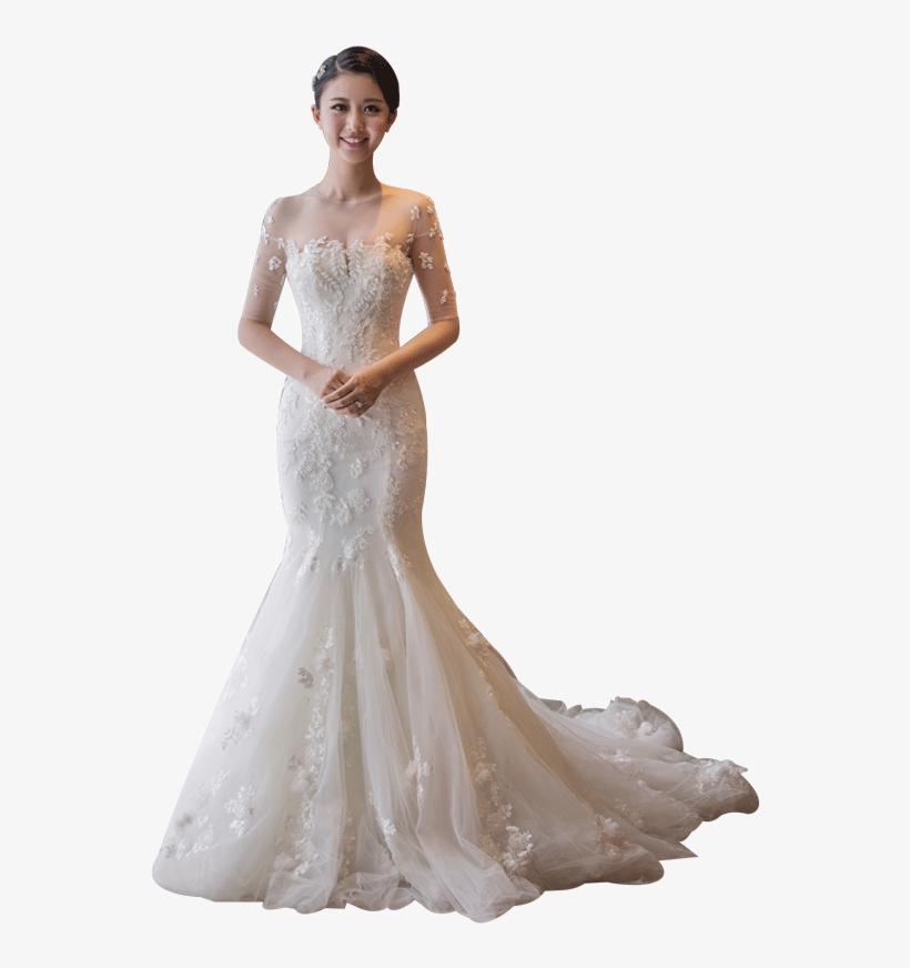 Wedding Dress 2018 New Autumn Bride Married Word Shoulders - Wedding Dress, transparent png