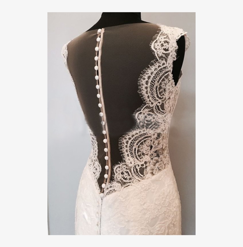 White Lace Wedding Dresses, Wedding Dresses Cheap, - Cocktail Dress, transparent png