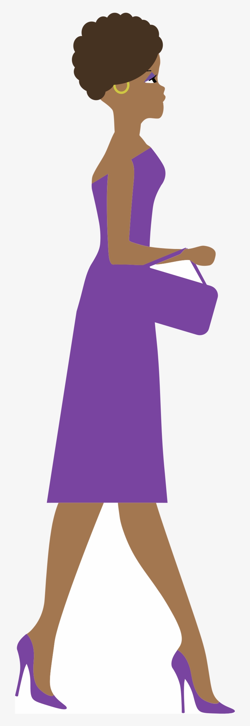 Big Image - Woman Side View Clipart, transparent png