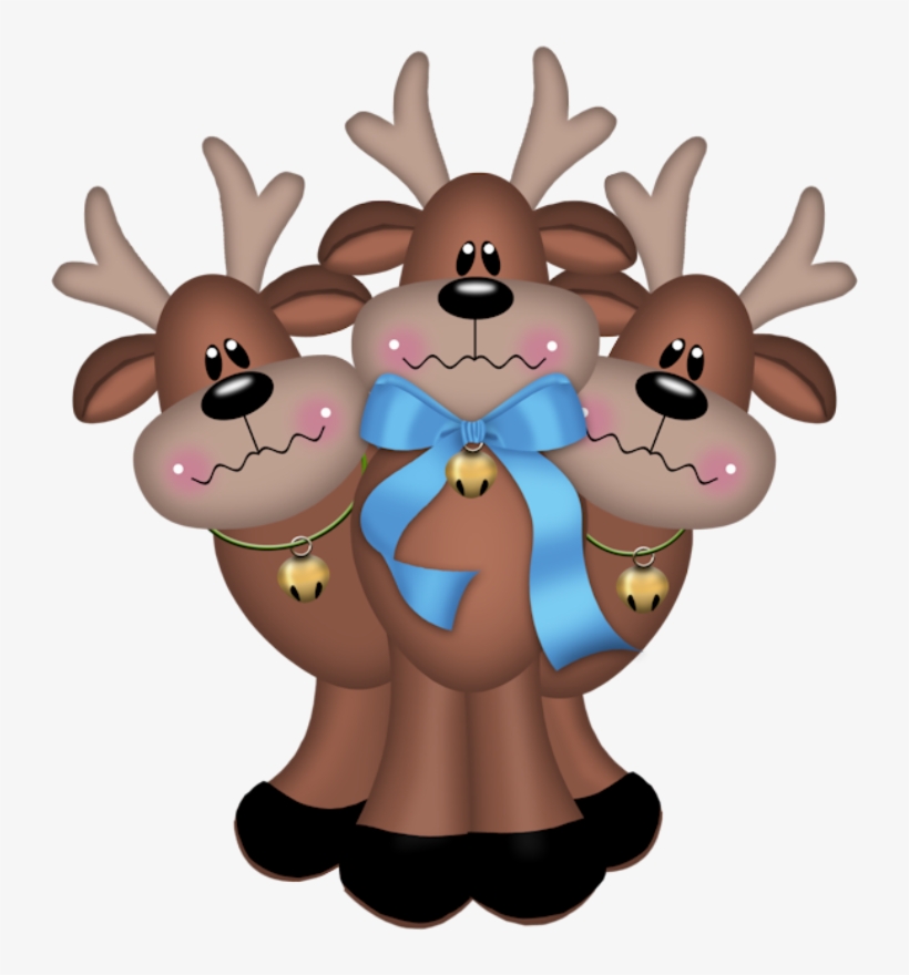 Christmas Reindeer Clip Art - Clipart Christmas Merry Christmas Reindeer, transparent png
